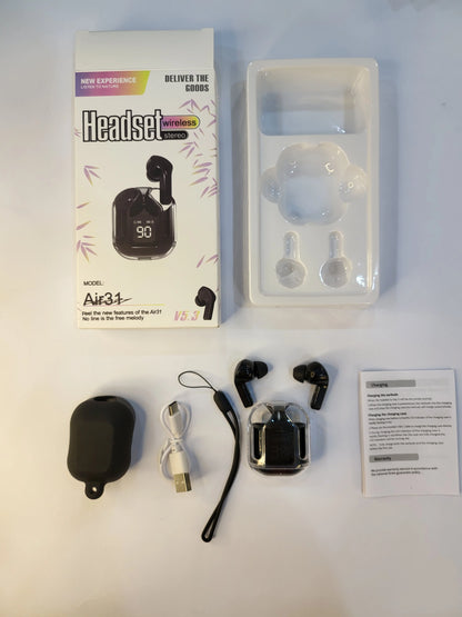 Air 31 TWS Transparent Earbuds with Silicone Case