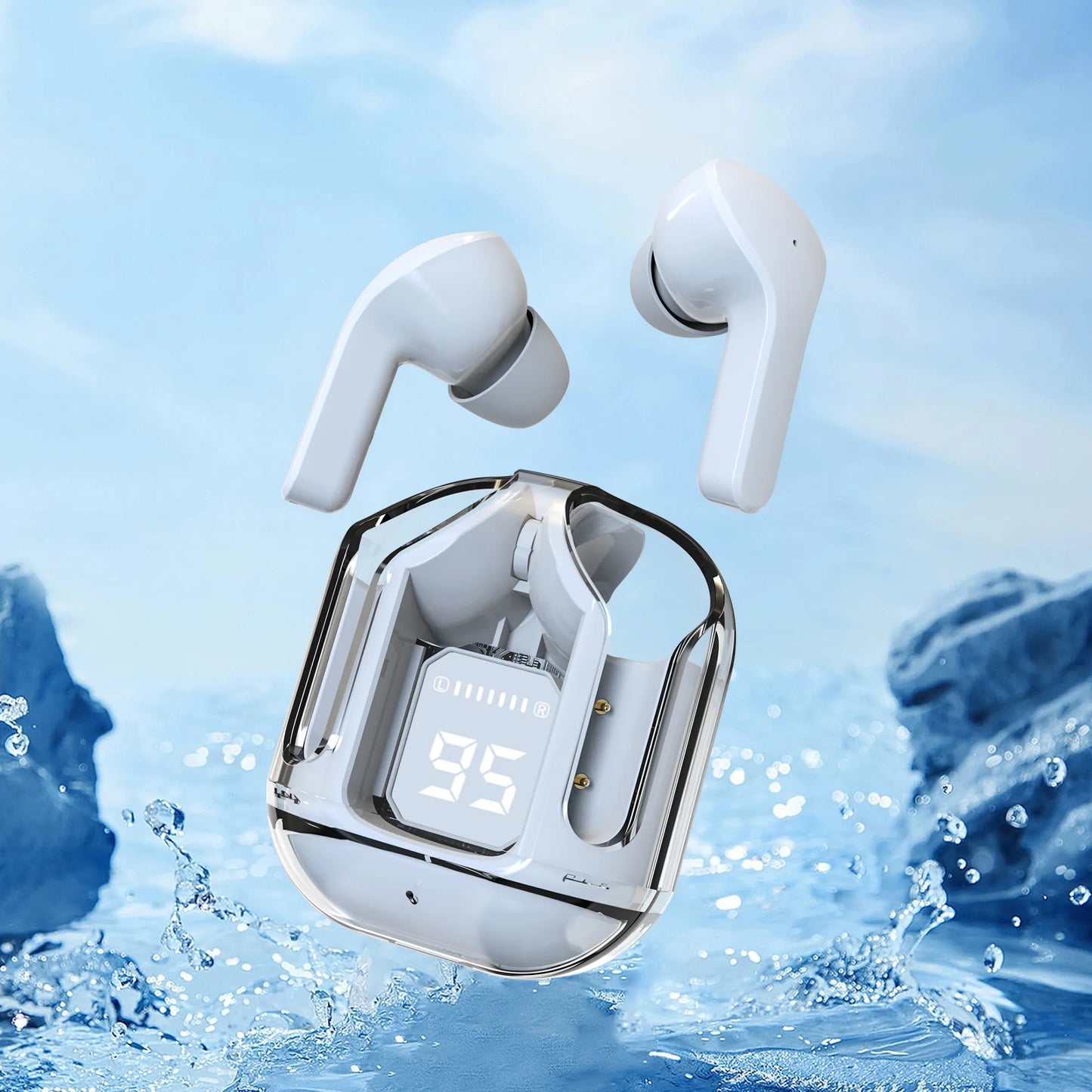 Air 31 TWS Transparent Earbuds with Silicone Case